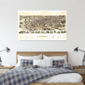 Roanoke, Virginia (1891) Leinwanddruck (Insitu (Schlafzimmer))