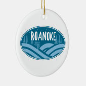 Roanoke Virginia Outdoor Keramik Ornament (Rechts)