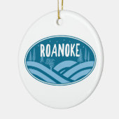 Roanoke Virginia Outdoor Keramik Ornament (Links)