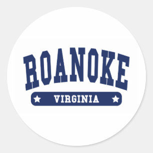 Roanoke Virginia Uni Style T Shirts Runder Aufkleber
