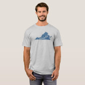 Roanoke Virginia Wood Grain T-Shirt (Vorne ganz)