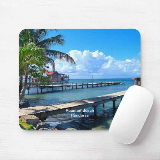 Roantan Beach, Honduras Mousepad (Mit Mouse)