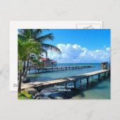 Roantan Beach, Honduras Postkarte (Vorne/Hinten)