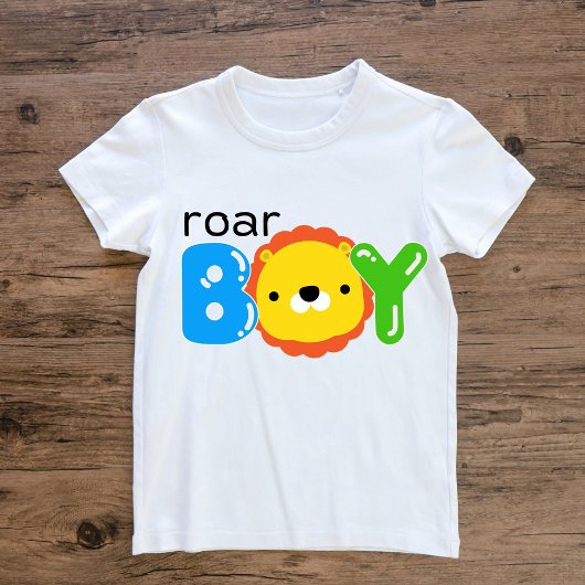 Roar Boy Niedlich Lion Safari Jungle Tierkids Baby T-shirt