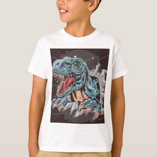 Roar Breakthrough T-Rex" Dinosaur Grafisches T-Shi T-Shirt (Vorderseite)