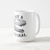 Roar Deal T-rex Dinosaur Tasse (VorderseiteRechts)