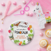 Roar Dinosaur Ballon Jungle Party Geburtstag Pappteller (Party)