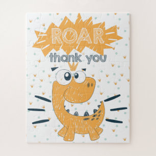 ROAR Dinosaur Birthday Vielen Dank für Ihre Unters Puzzle