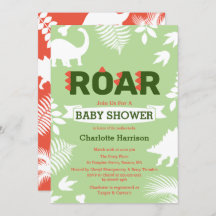 Roar Dinosaurier & Jungle Foliage Baby Dusche