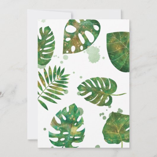 Roar, Drei-Rex Niedlich Dinosaurier Einladung (Rückseite)