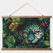 Roar & Exploration Rainforest Botanisch Wandteppich Mit Holzrahmen (Vorne)