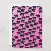 Roar Four Bear 4th Birthday Invitation Einladung (Rückseite)