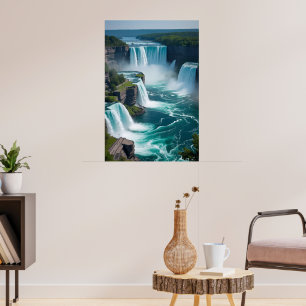 "Roar from Oove - Niagara Falls Elegance" Poster