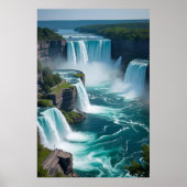 "Roar from Oove - Niagara Falls Elegance" Poster (Vorne)