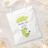 ROAR Green Dinosaur Birthday Danke Geschenktütchen (Ausgeschnitten)