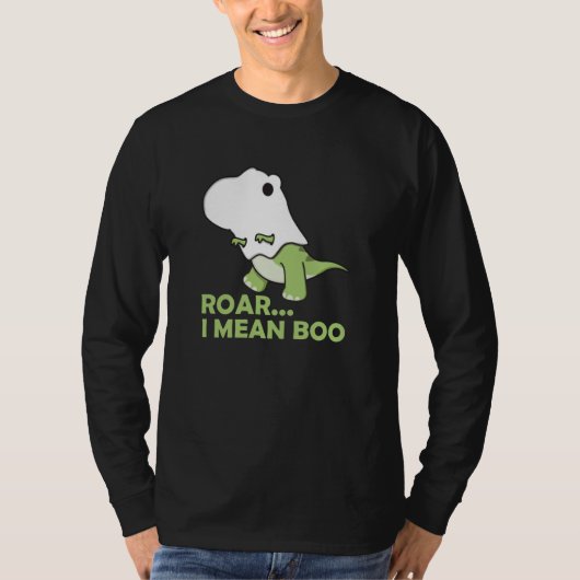 Roar I Gemein Boo Niedlich Kawaii Halloween T-Rex T-Shirt (Vorderseite)