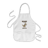 ROAR! I'm Cooking Funny Dinosaur Chef Kid's Apron Kinderschürze (Vorne)