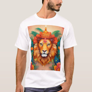 "Roar in style:majestätischer Löwe Grafik T - Shir T-Shirt
