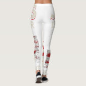 Roar into family fun with our 'Mommysaurus' T Rex  Leggings (Rückseite)