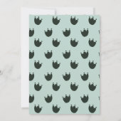 Roar It's a Boy Dinosaur Boy Baby Shower Einladung (Rückseite)