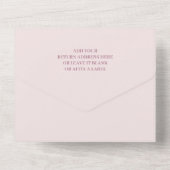 Roar It's a Girl Dinosaur Baby Shower All In One Einladung (Rückseite)