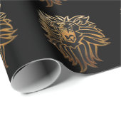 Roar Lion Graphic Geschenkpapier (Rolleneckpunkt)