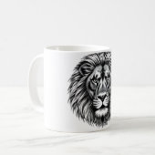 Roar mit Pride Lion T - Shirt Kaffeetasse (Vorderseite Links)