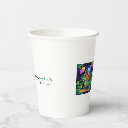 Roar More, Worry Less Cup Pappbecher (Links)