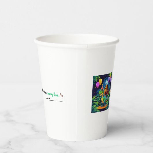 Roar More, Worry Less Cup Pappbecher (Rechts)