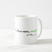 Roar More, Worry Less – Editable Dinosaur Mug Kaffeetasse (VorderseiteRechts)