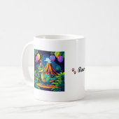 Roar More, Worry Less – Editable Dinosaur Mug Kaffeetasse (Vorderseite Links)
