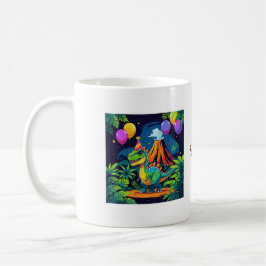 Roar More, Worry Less – Editable Dinosaur Mug Kaffeetasse
