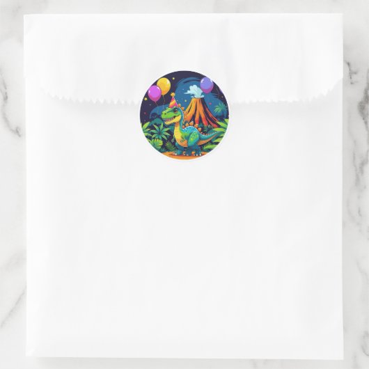 Roar Night Dino Sticker  (Tasche)