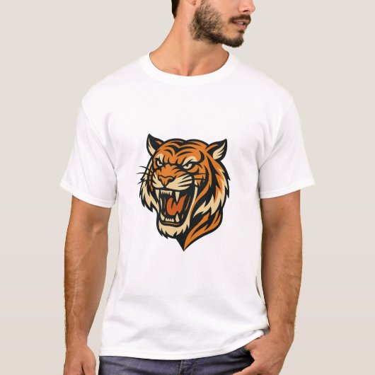 Roar of Power - Goldene Majestät T-Shirt (Vorderseite)