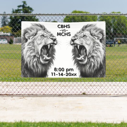 Roar of the Lion Custom Text Images Banner (Insitu)