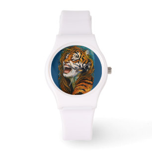 Roar of the Wild Heart - farbenfrohe Tigress Armbanduhr