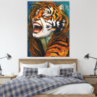 Roar of the Wild Heart - farbenfrohe Tigress