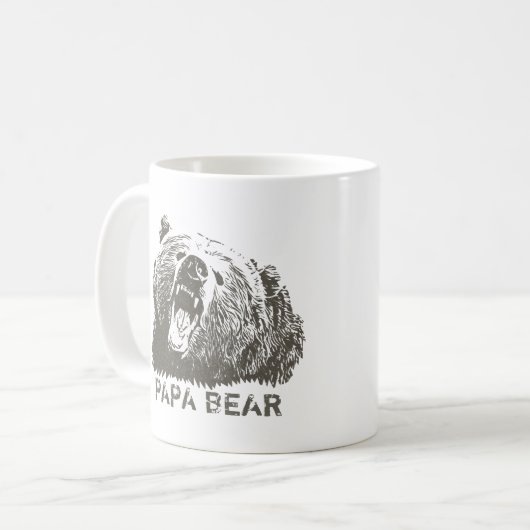 Roar Papa Bear Kaffeetasse (Vorderseite Links)