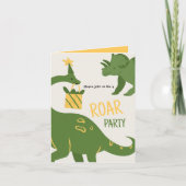 Roar Party Tiere Geburtstag Einladung (Vorderseite)