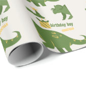 Roar Party Tiere Geburtstag Geschenkpapier (Rolleneckpunkt)