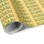 Roar Party Tiere Geburtstag Geschenkpapier (Rolleneckpunkt)
