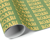 Roar Party Tiere Geburtstag Geschenkpapier (Rolleneckpunkt)