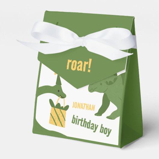 Roar Party Tiere Geburtstag Geschenkschachtel (Vorderseite)