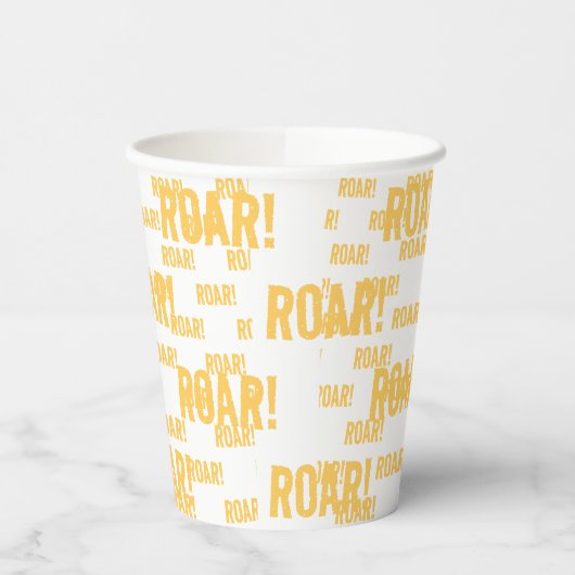 Roar Party Tiere Geburtstag Pappbecher (Links)