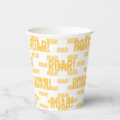 Roar Party Tiere Geburtstag Pappbecher (Vorderseite)