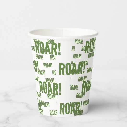 Roar Party Tiere Geburtstag Pappbecher (Links)