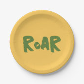 Roar Party Tiere Geburtstag Pappteller (Vorderseite)