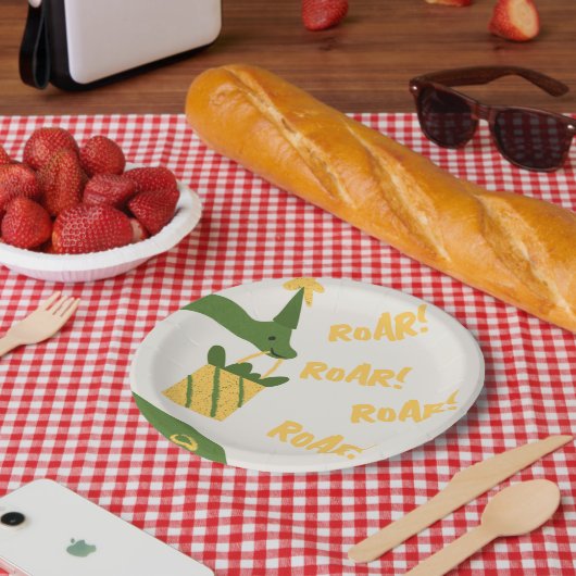 Roar Party Tiere Geburtstag Pappteller (Picknick)