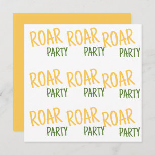 Roar Party Tiere Geburtstag Save The Date