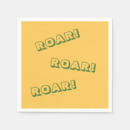 Roar Party Tiere Geburtstag Serviette